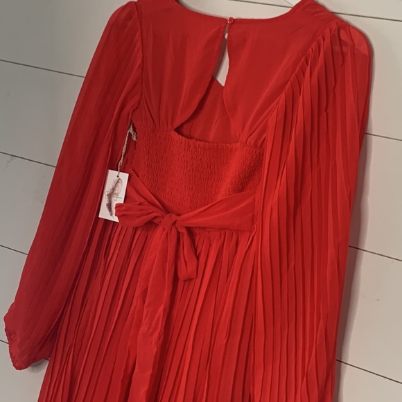 Jessica Simpson Red Long Sleeve Mini Dress Size XS - Picture 8 of 8